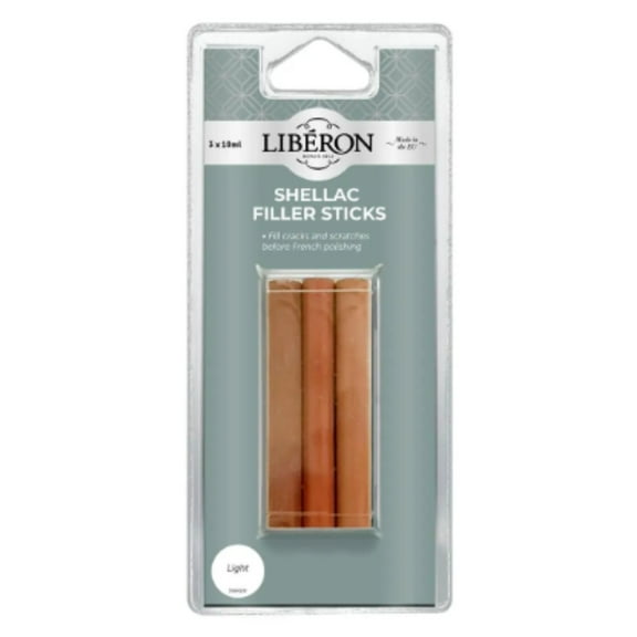 Liberon: Shellac Filler Sticks - Light Wood Tones