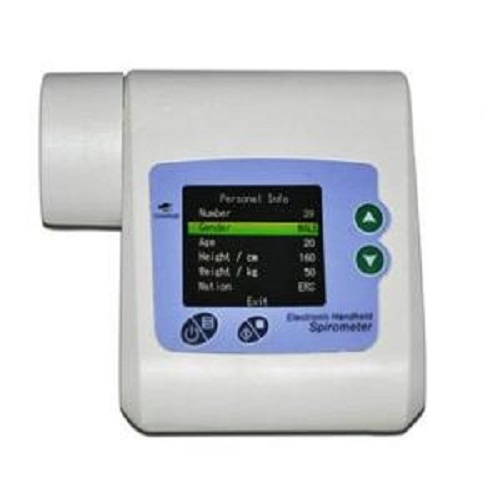 Simpro Digital Lung Capacity Measuring Function Test Spirometer with