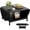 Black, variant on Extendable Modern Coffee Table with Storage - Black Finish