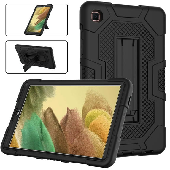 Allytech Case Compatible with Samsung Galaxy Tab A7 Lite 8.7" 2021 Released M-T220/T225, Kids Friendly Heavy Duty Shockrpoof High Impact Protective Case for Samsung Galaxy A7 Lite 8.7" - Black