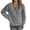Grey, variant on Women'S Sweatshirts Women's Solid Color Sweatshirt Women's Casual Stand Up Collar Long Sleeved Pullover Regular Solid Color Color Top Hoodie