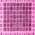 thumbnail image 1 of Ahgly Company Indoor Square Abstract Pink Modern Area Rugs, 6' Square, 1 of 4