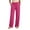 Hot Pink, variant on KIHOUT Women's Wide Leg Pants Drawstring Elastic Waist Loose Fit Casual Trousers with Side Pockets Lightweight Beach Vacation Pants for Summer