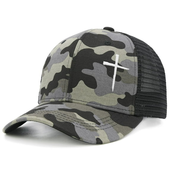 Waldeal Christian Hat for Men Women, Embroidered Jesus Cross Trucker Hat, Religious Gifts for Birthday/Christmas