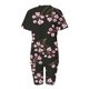 thumbnail image 2 of Blusas para las Mujeres Casual Impreso Cuello en V Manga Corta Blusa Pantalones Cortos, Conjuntos de Ropa para las Mujeres, 2 of 6