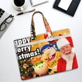 thumbnail image 5 of Saiise Sml Jeffy Print Zipper Document File Bag Pouch with Handle Waterproof Double Pocket Canvas File Storage Bag for Project Office School Foldable File Document Handbag Carrying Bag, 5 of 7
