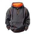 thumbnail image 5 of Ruyang Half Zip Hoodies for Boys Oversized School Preppy Hooded Sweatshirt Teenager Trendy Athletic Pullover Sweaters, 5 of 6