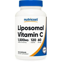 Nutricost Liposomal Vitamin C (1500mg) 120 Vegan Capsules - GMO-Free, Gluten-Free, 60 Servings