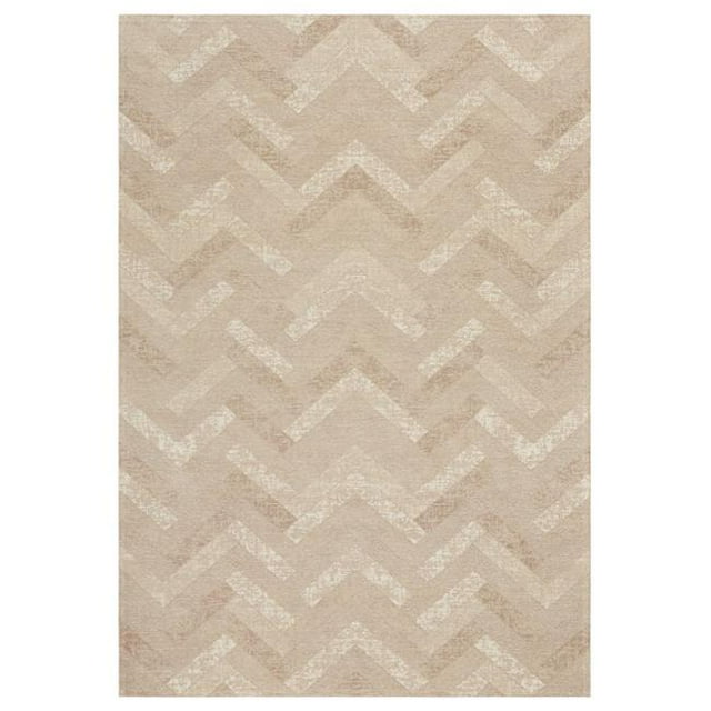 LR Home JEWEL81034NAT7899 7 8 x 9 ft. 9 in. Jewel Sahara Chevron Indoor Area Rug, Natural
