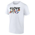 thumbnail image 2 of Men's White Chicago Cubs Love Wins T-Shirt, 2 of 3
