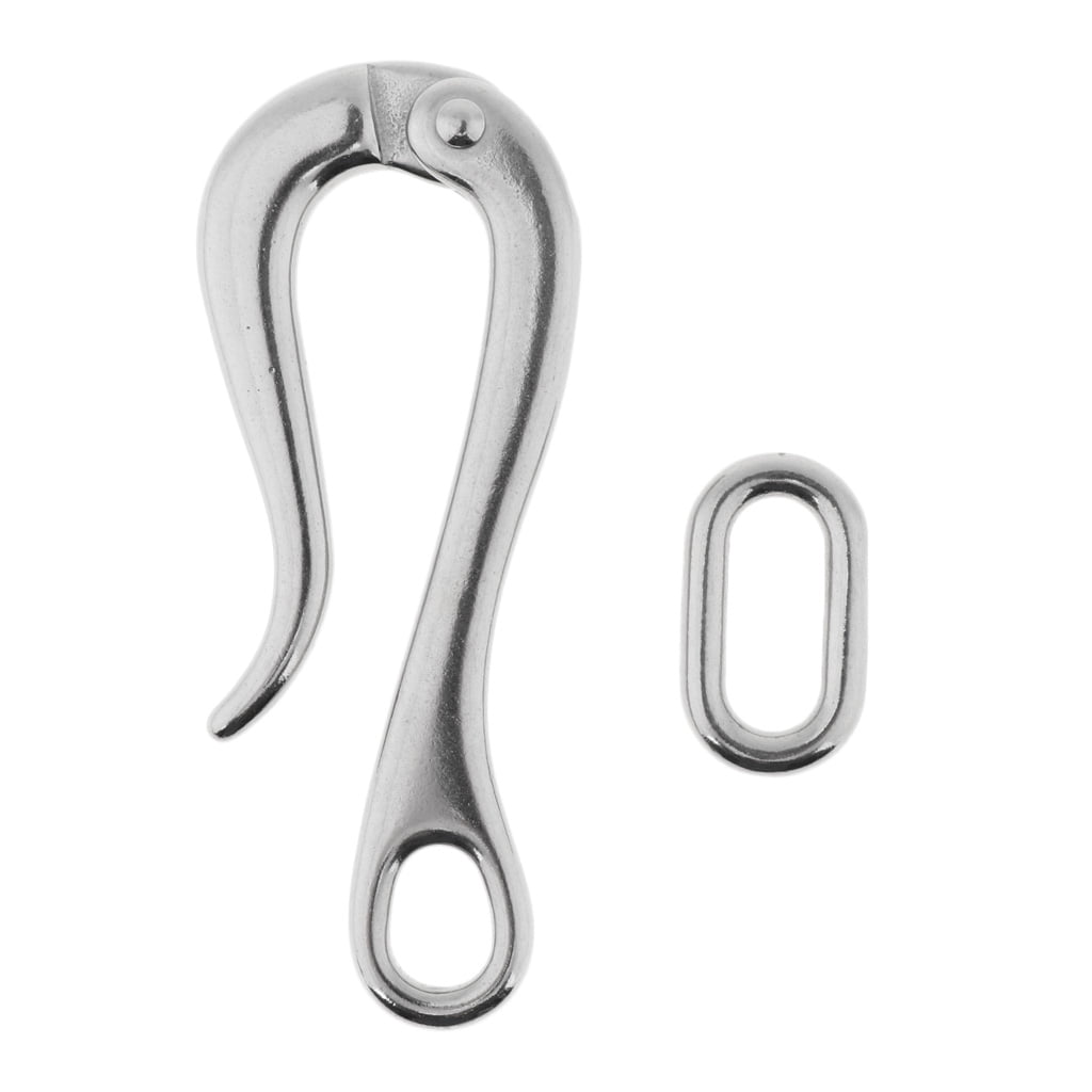 2x 4" Type316 Stainless Steel Pelican Hook Fit for Marine Boat Guard Rail 