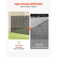 thumbnail image 3 of VEVOR Chain Link Fence Privacy Slats Double-Wall for 6' High Fence Bottom Lock Black, 3 of 9