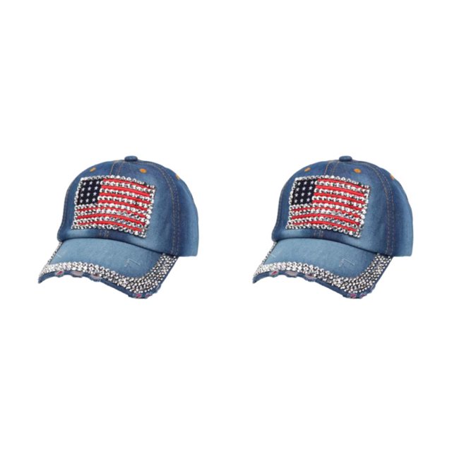 Youkk Casquette de Baseball Réglable pour la Protection Solaire dans les Conceptions à la Mode Multi-Couleurs Chapeau en Polyester Denim 3 2Set