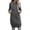 Gray, variant on Women's Winter Coats Long Sleeve Casual Tops Fashion Solid Cardigan Hooded Mid Length Jackets Coat Pink 5XL