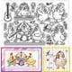 thumbnail image 1 of Sellos transparentes de silicona con diseño de pollo divertido, dibujos animados de pollo tierno, sellos transparentes con diseño musical., 1 of 9