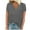 Gray, variant on LOVZFMLL Women's T-Shirts V Neck Short Sleeve Basic Tees Summer Casual Loose Fit Basic Tees Fashion Solid Soft Shirts Black XL