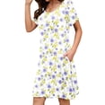 thumbnail image 3 of TARAINYA Summer Dresses for Women Trendy Mini Swing Dress Casual Beach Sundress with Pockets, 3 of 6