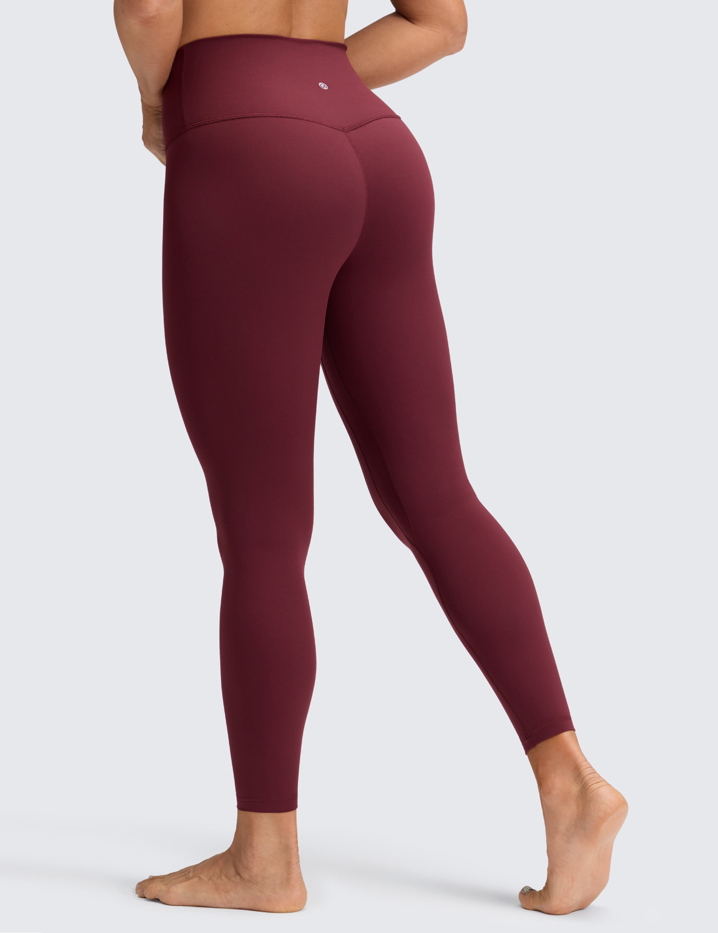 CRZ YOGA Womens Brushed Naked Feeling Workout Leggings 25 Inches High Waist