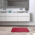 thumbnail image 7 of AuroraX Non-Slip Backing Bath Rug Mat Set Of 4 Memory Quick Dry Absorbent Red 2 Pack Bathroom and Toilet Rug with Seat Cushion Soft 19x31 Inch Bohemian Machine Washable Embossed, 7 of 7