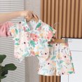 thumbnail image 3 of Toddler Baby Boy Summer Clothes Set 6 12 18 24 Months 2T 3T 4T Tractor Letter Print Short Sleeve T-Shirt Elastic Waist Solid Shorts Outfit Sets Kaprioy, 3 of 4