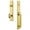 Lifetime Brass, variant on Grandeur Carr D Grip Dummy Handleset with Eden Prairie Interior Knob