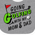 thumbnail image 4 of Inktastic Going Golfing with My Mom and Dad Kids Golf Boys or Girls Baby Bib, 4 of 4