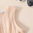 thumbnail image 6 of Xyant Toddler Baby Girl Clothes Knit Floral Fly Sleeve Tops Shorts Cute Summer Spring Outfits Infant Baby Girl Clothing Set (Beige,12-18 Months), 6 of 7