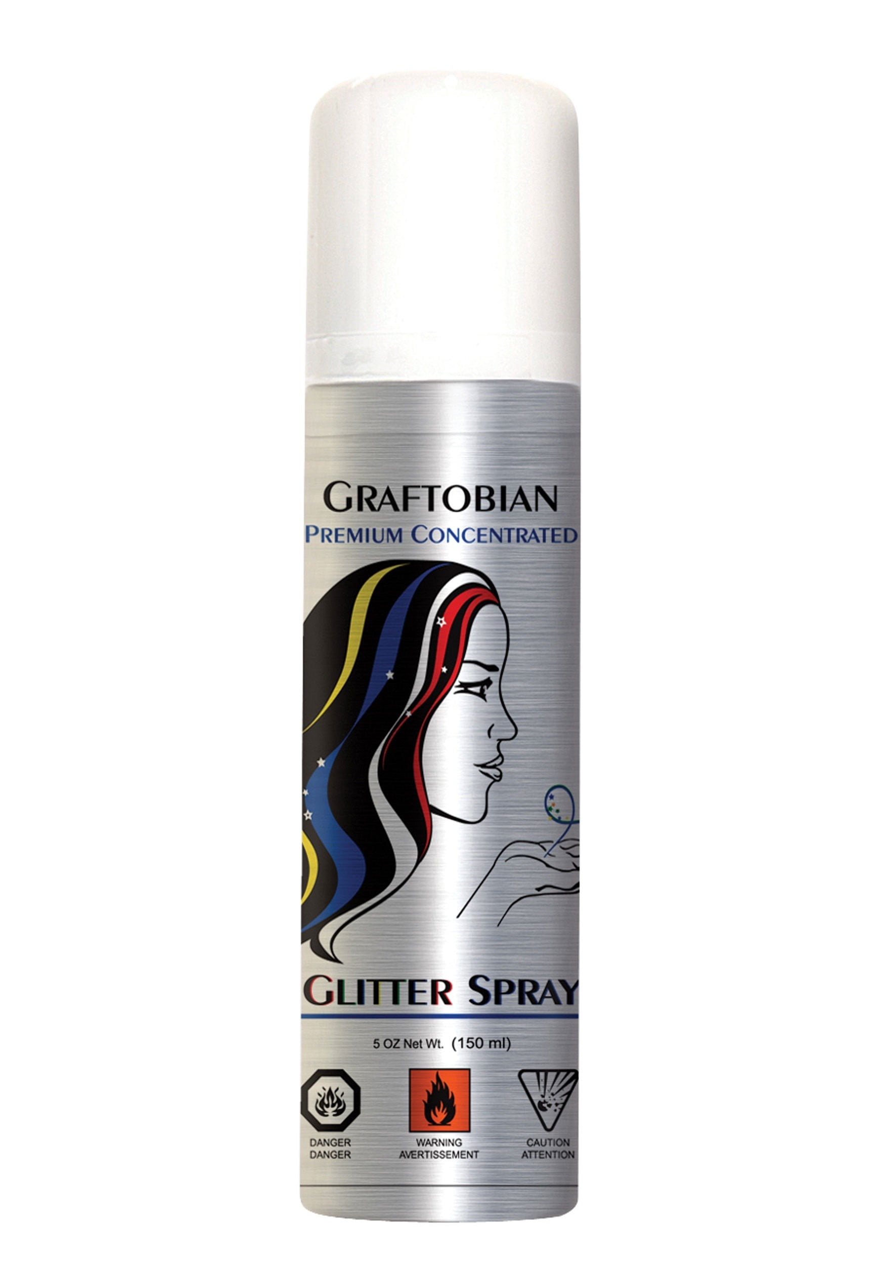 Graftobian Deluxe Silver Glitter Hairspray - Walmart.com