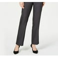 thumbnail image 3 of Style & Co Women's Petite Tummy-Control Straight-Leg Pants Dark Gray Size 4P, 3 of 3