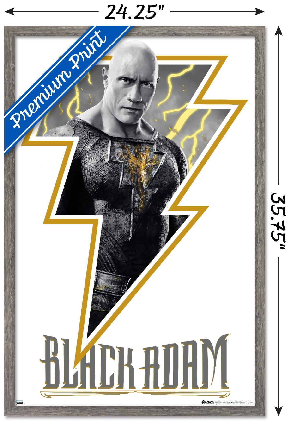 DC Comics Movie Black Adam - Adam Wall Poster, 22.375" x 34" Framed