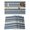 SteelBlue, variant on Green Black Striped Placemats Set of 6, Farmhouse Vintage Stripe Placemats for Dining Table, Place Mats for Kitchen Tabletop, Waterproof Wipeable Dining Table Mats Set