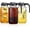 3, variant on Set of 3 Glass Pitchers with Lids - 2 Quart Wide Mouth Mason Jar Water Jugs with Filter, Leak-Proof Heavy Duty Containers for Juice, Milk, Tea, Iced Coffee and Drinks