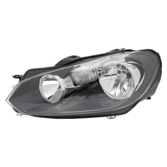 2010-2014 VW Golf GTI Jetta Sportwagen Headlight Assembly, OEM 5K0941005C, Halogen High/Low Beams, Left Side Installation, Clear Lens