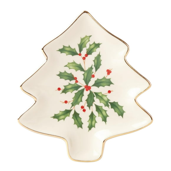 Plato Lenox Tree de porcelana festiva de 15 cm, apto para lavavajillas