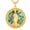 Gold1, variant on St. Christopher Necklace for Men Women, Gold Plated Abalone Shell Inlay Traveler Medal, Catholic Protection Jewelry