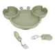 thumbnail image 2 of Juego de 3 uds de platos divididos para niños pequeños plato de succión de silicona para bebés plato de destete para bebés con cuchara tenedor para niños entrenamiento de ANGGREK  Otros, 2 of 8