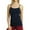 NAVY, variant on Women's Camisole Tops Undershirts Adjustable Spaghetti Strap Tank, Black, One Size, 1 Pack