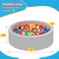 thumbnail image 5 of Piscina de bolas de espuma Wilwolfer para niños pequeños con 100 bolas, tamaño grande, 5 of 5
