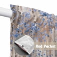 thumbnail image 2 of Blue Grey Forest Kitchen Window Curtains, Swag Curtains Valance for Bedroom Living Room Bathroom, Grey Modern Art Oil Painting Rod Pocket Window Treatment Curtain Block Drapes 2 Panels 36"x36", 2 of 9