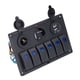 thumbnail image 4 of VOBOR 6 Gang Rocker Switch Panel LED Voltímetro Digital IP65 Puertos USB para 12V-24V Coche Motocicleta Yate Barco Reemplazo automotriz, 4 of 14