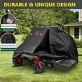 thumbnail image 3 of Zero-Turn Mower Cover, Weatherpoof UV Protection 600D Oxford Lawn Mower with Windproof Buckle Universal Fit up to 60" Decks, 3 of 7