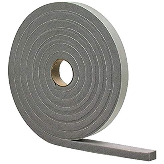 M-D Building Products 2311 High Density Foam Tape, 1/2-by-3/4-Inch by 10 feet, Gray, Grey
