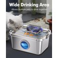 thumbnail image 3 of 2 Gal Stainless Steel Dog Water Fountain with Big Window, Super-Quiet Pump for Large Dogs and Cats, 3 of 7
