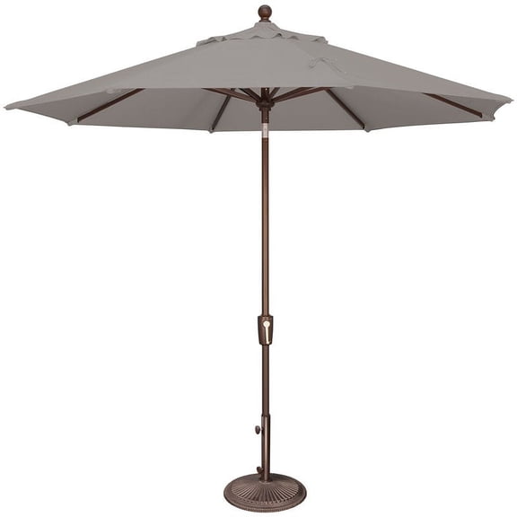 SimplyShade SSUM92-0900-A40433 Catalina 9 ft. Octagon Sunbrella Push Button Tilt Umbrella Bronze