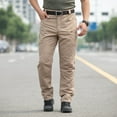 thumbnail image 6 of TQWQT Men's Tactical Pants Water Resistant Ripstop Cargo Work Lightweight EDC Hiking Pants with Multi Pockets Khaki 2XL, 6 of 10