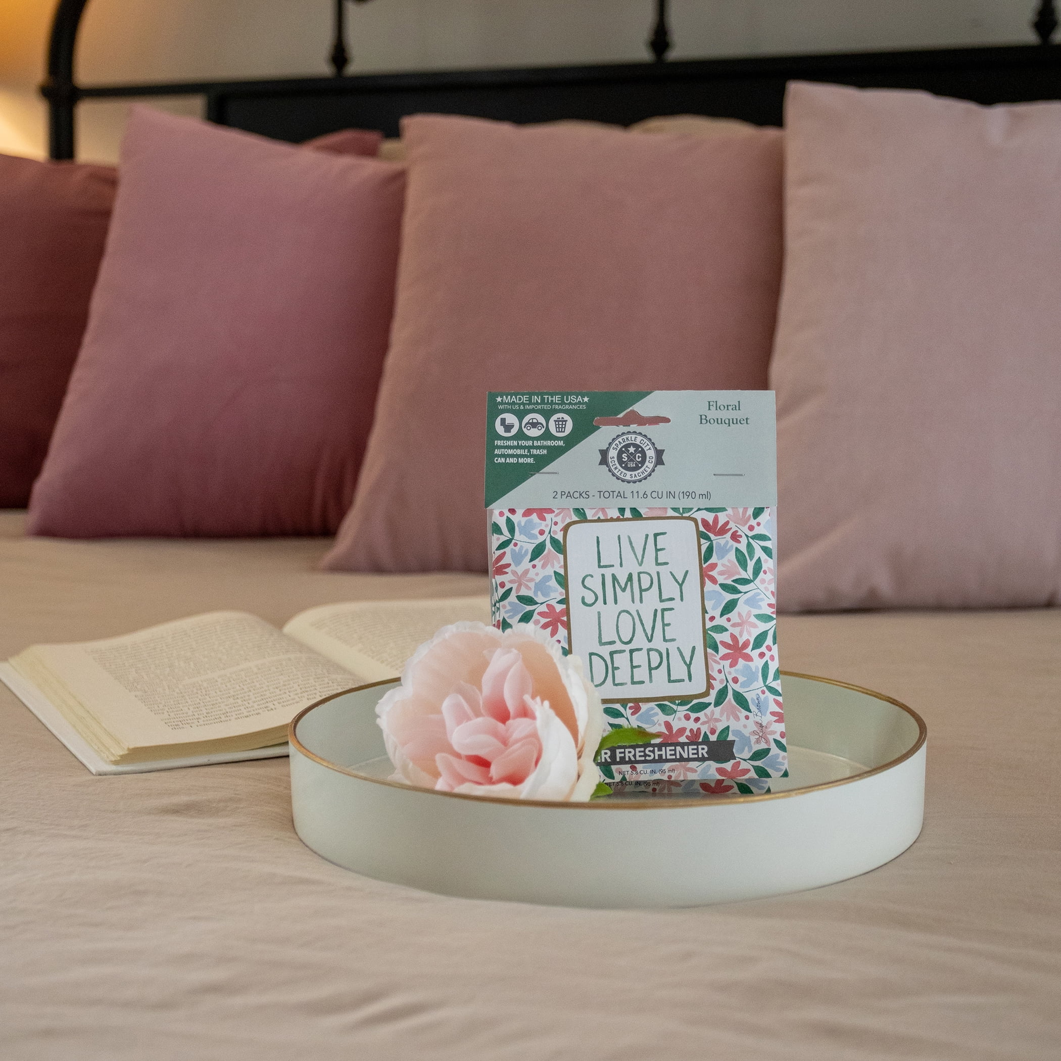 Sparkle City Scented Sachet 2 Pack, Live Simply Love Deeply