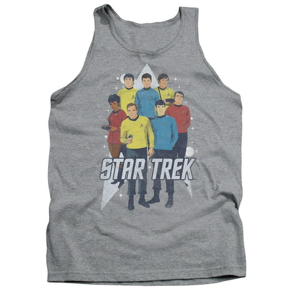 Star Trek Here Here Adult Tank Top Athletic Heather