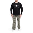 thumbnail image 5 of CafePress - Flute Skull 2010 - Men's Long Sleeve Loose Fit Cotton Dark Pajama Set, 5 of 7