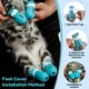 thumbnail image 3 of Bozal de Gato para Aseo, Casco de Bozal de Gato Transpirable, Capucha Espacial Transparente para Gato, Diseño de Forma de Oreja, Bozal de Burbujas para Gato, Casco Antimordeduras para Gato con 4 Zapatos de Patas de Silicona para Recorte de Uñas de Baño, 3 of 7