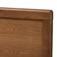thumbnail image 3 of Baxton Studio Raya Mid-Century Modern Walnut Brown Finished Wood King Size Headboard, 3 of 8
